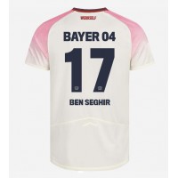 Dres Bayer Leverkusen Eliesse Ben Seghir #17 Gostujuci 2025-26 Kratak Rukav